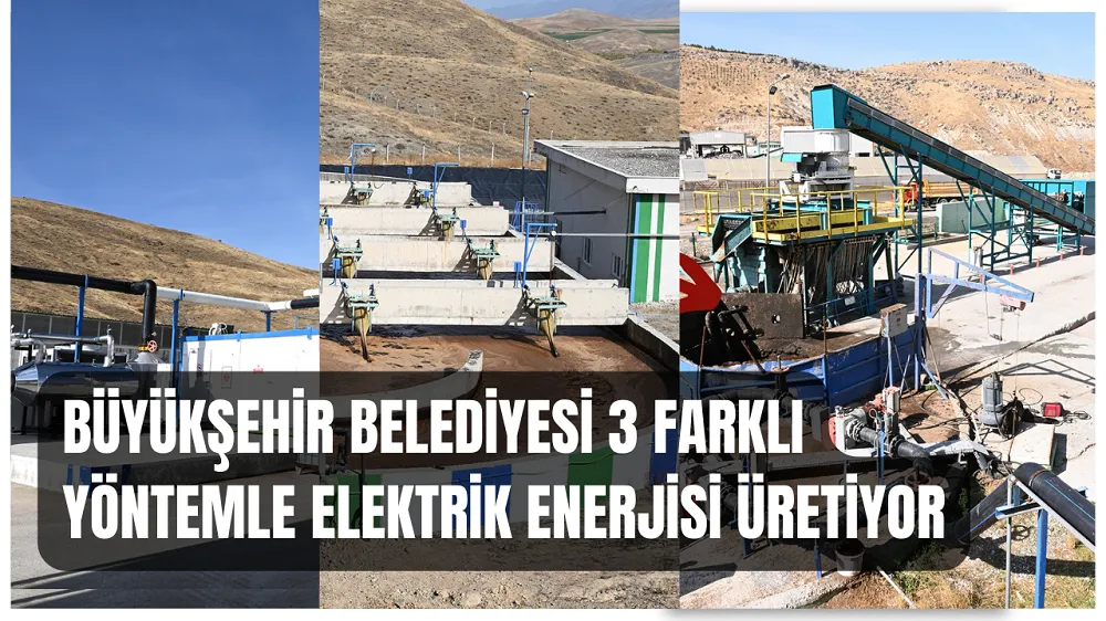 Malatya Büyükşehir Belediyesi 3 Farklı Yöntemle Elektrik Üretiyor