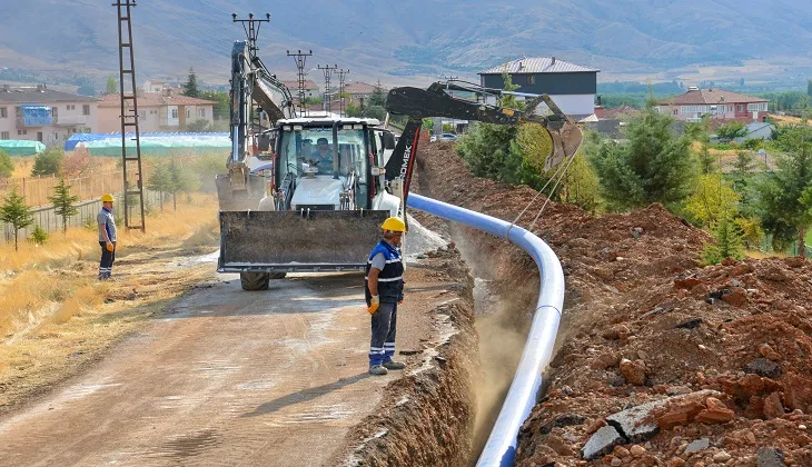 Maski’den Doğanşehir Sürgü Mahallesi’ne 2 bin beş metre içme suyu hattı