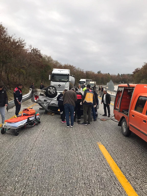 Çankırı’da takla atan otomobildeki 2 kişi yaralandı