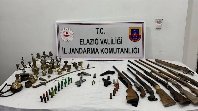 Elazığ’da 30 tarihi eser obje ele geçirildi