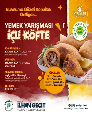 Yeşilyurt Belediyesi ve Yeşilyurt Kent Konseyi’nden İçli Köfte Yemek Yarışması