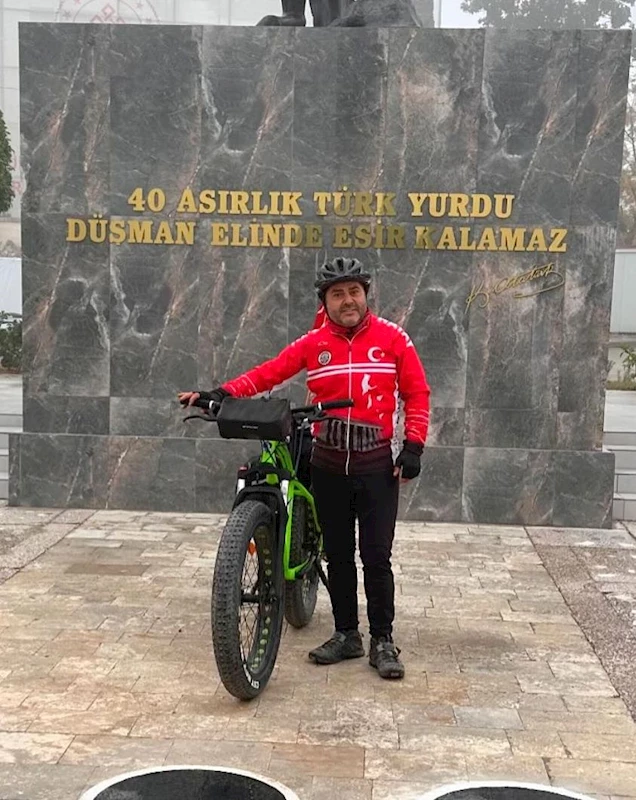 Hatay’dan Anıtkabir’e kadar pedal çevirecek 