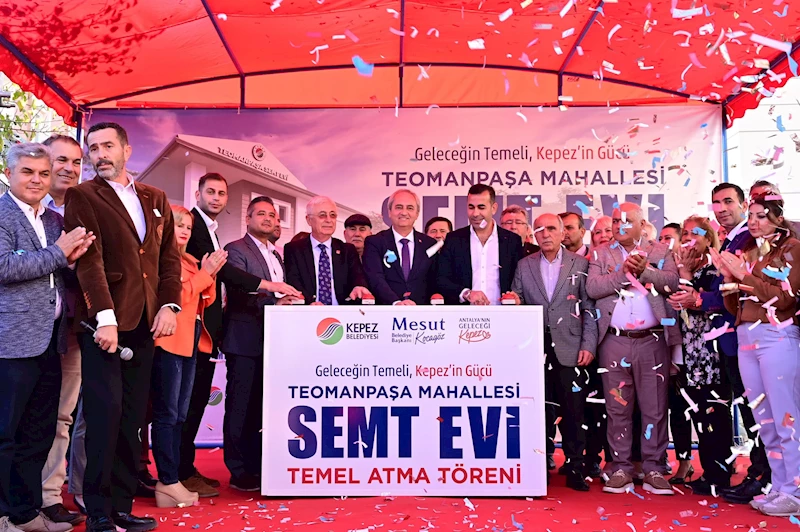 Teomanpaşa Semt Evi temeli atıldı 