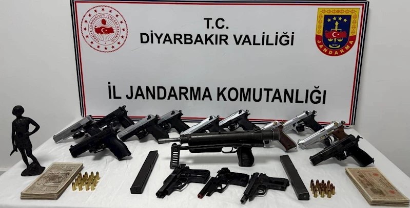 Diyarbakır’da 15 ruhsatsız silah ele geçirildi, 1 gözaltı