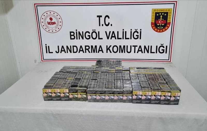 Bingöl’de 500 paket kaçak sigara ele geçirildi, 1 gözaltı