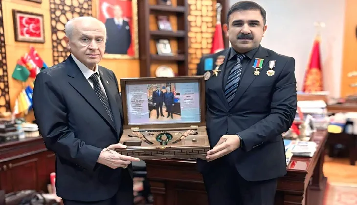 Azerbaycan’ın Milli Kahramanı İbad Hüseynli,Bahçeli’yi Ziyaret Etti