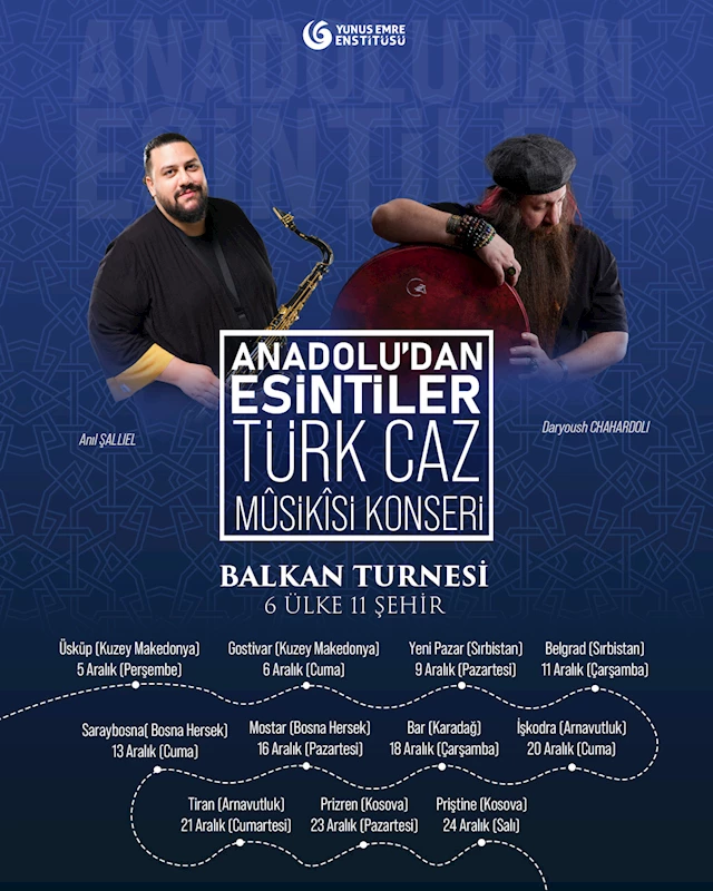 Yunus Emre Enstitüsü, Balkan ülkelerinde çeşitli konserler düzenleyecek