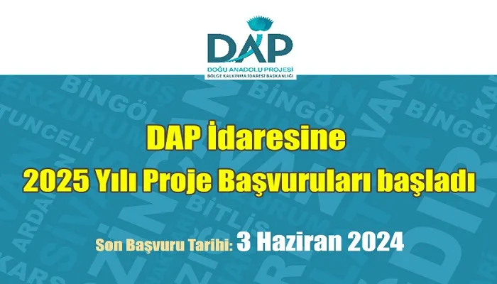DAP , 2025 yılı proje teklif çağrısına çıktı