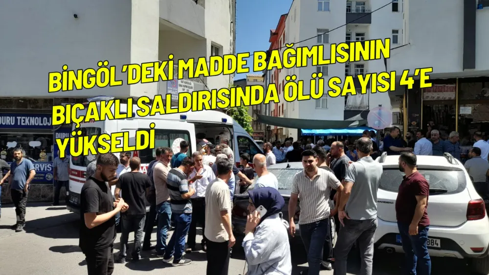 Bingöl’deki madde bağımlısının bıçaklı saldırısında ölü sayısı 4’e yükseldi