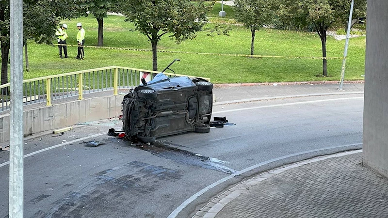 Köprüden düşen otomobilin sürücüsü öldü 