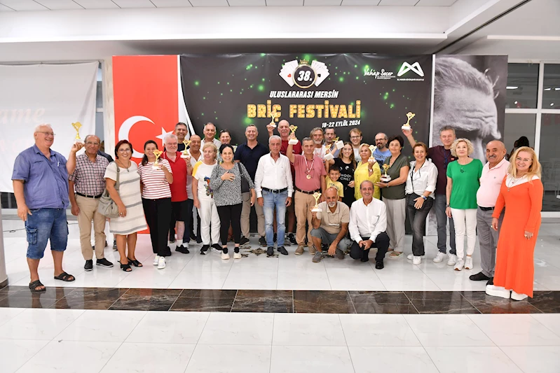 38. Uluslararası Mersin Briç Festivali ödül töreni ile son buldu