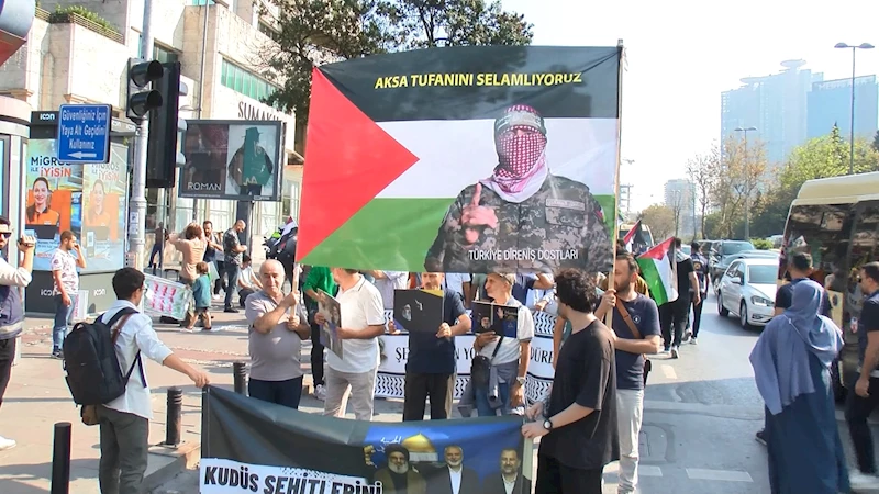 İsrail Konsolosluğu önünde protesto 