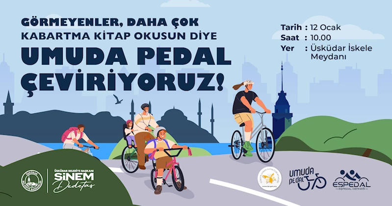 Üsküdar’da ‘Umuda Pedal’ etkinliği düzenlenecek 