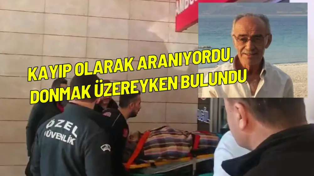 Kayıp olarak aranıyordu, donmak üzereyken bulundu