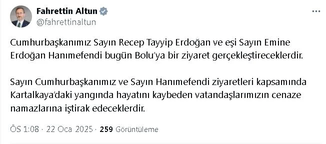 Cumhurbaşkanı Erdoğan, Bolu