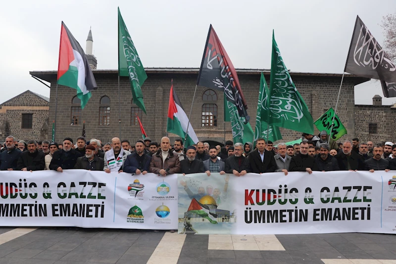 Diyarbakır ve Mardin’de cuma namazı sonrası İsrail protestosu