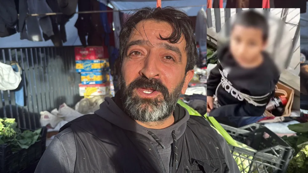 Pazarcı esnafının eşofman çalan çocuğu iple bağlaması tepki çekti