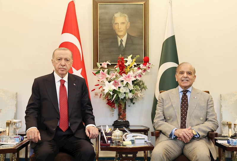  Cumhurbaşkanı Erdoğan, Pakistan Başbakanı Şerif