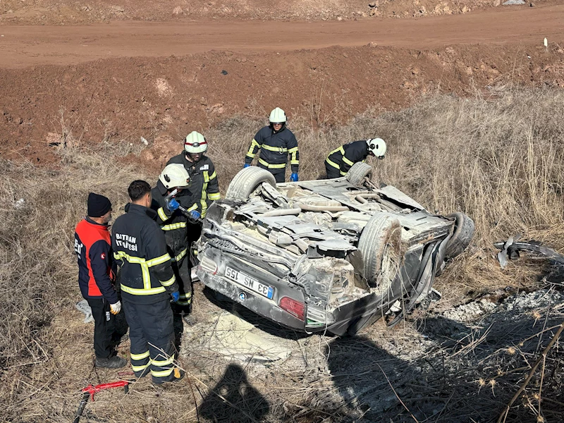 Batman’da otomobil şarampole devrildi: 3 yaralı