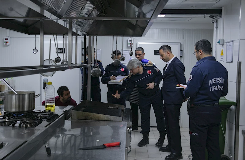 Mersin’de otellere yangın riskine karşı denetim