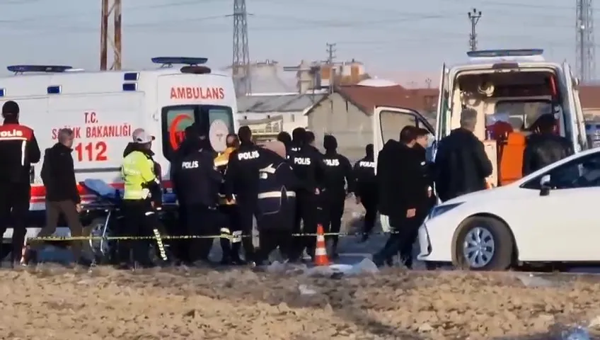 Konya’da meydana gelen kazada 1 polis şehit oldu,2 ‘si yaralı