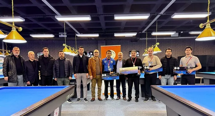 Yeşilyurt Belediyesi 3 Bant Bilardo Turnuvasında Dereceye Girenler Ödüllendirildi