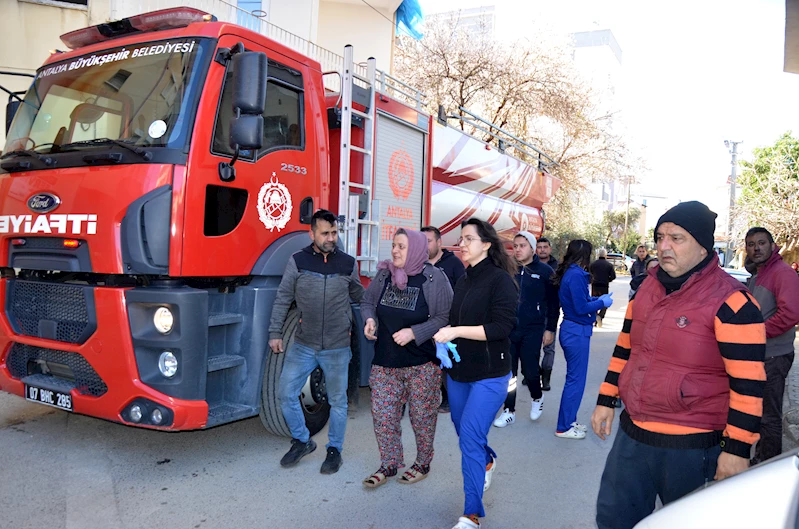 Ev yangını korkuttu 