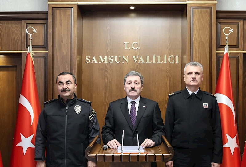 Samsun Valisi Tavlı: Suç oranlarında düşüş var