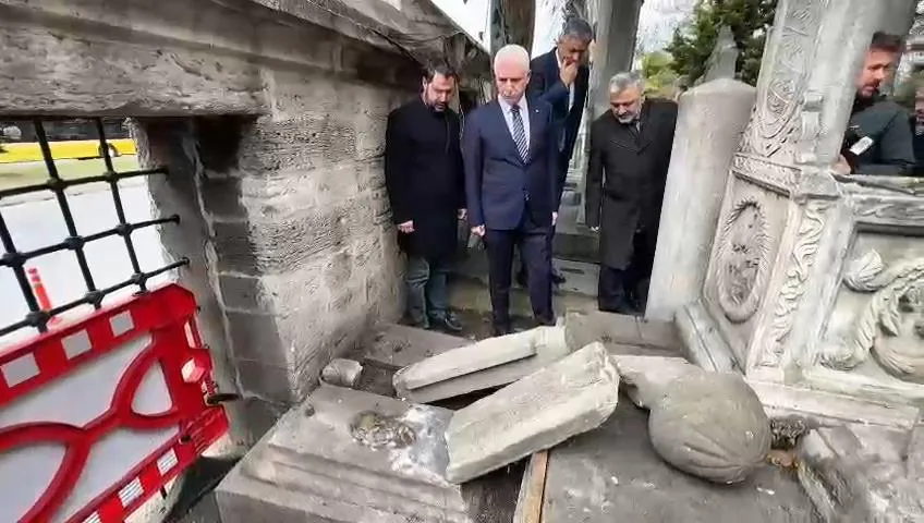 Vali Gül,izinsiz gösterilerde zarar gören Şehzadebaşı Camii