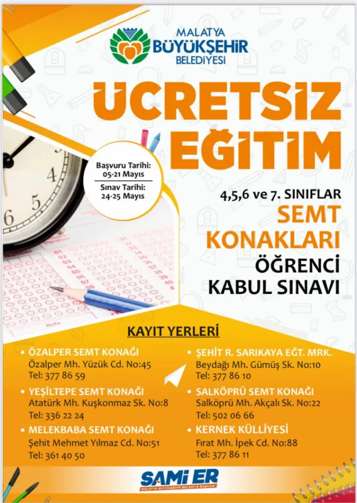 Öğrenci Seçme Sınavı kayıtları devam ediyor