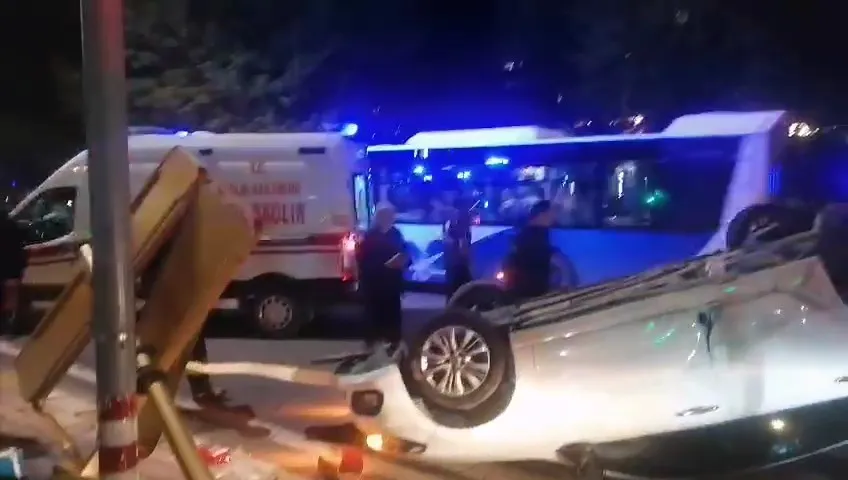 Elazığ’da otomobiller çarpıştı :1 yaralı