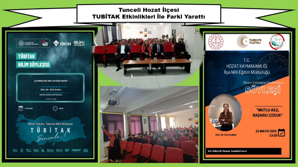 Tunceli Hozat İlçesi TUBİTAK Etkinlikleri İle Fark Yarattı