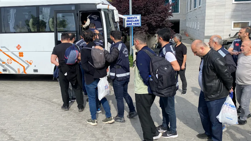 Samsun merkezli ‘Maydonoz Döner’ operasyonunda 14 şüpheli adliyede