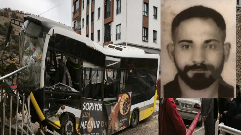 İstinat duvarını aşıp, otomobilin üstüne düşen otobüsün şoförü 55 gün sonra öldü