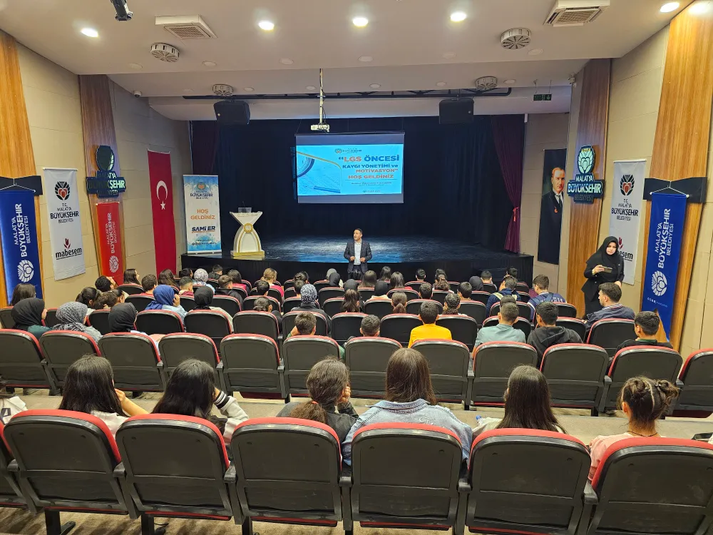 Malatya Büyükşehir Belediyesi’nden LGS Öğrencilerine Motivasyon Semineri