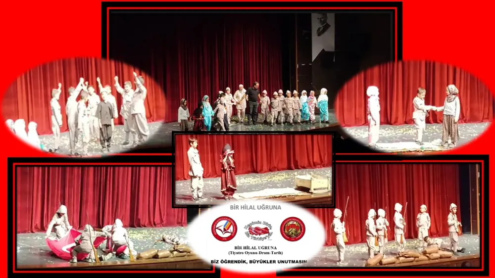 İsmet Paşa İlkokulu Yılsonu Etkinliklerinde ‘Bir Hilal Uğruna’ Tiyatrosu İz Bıraktı.