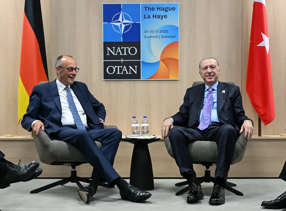 Cumhurbaşkanı Erdoğan, Almanya Başbakanı Merz ile görüştü