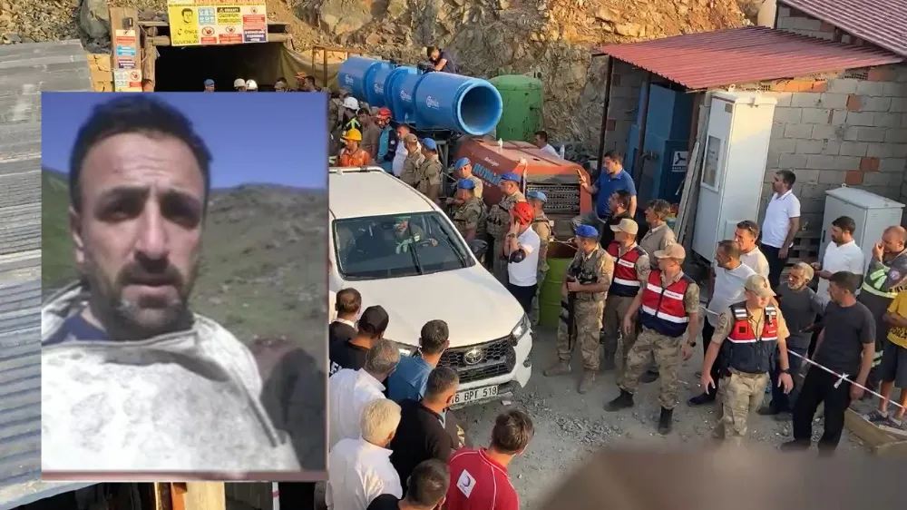 Maden ocağında meydana gelen göçükte, hayatını kaybeden işçinin cenazesi çıkartıldı