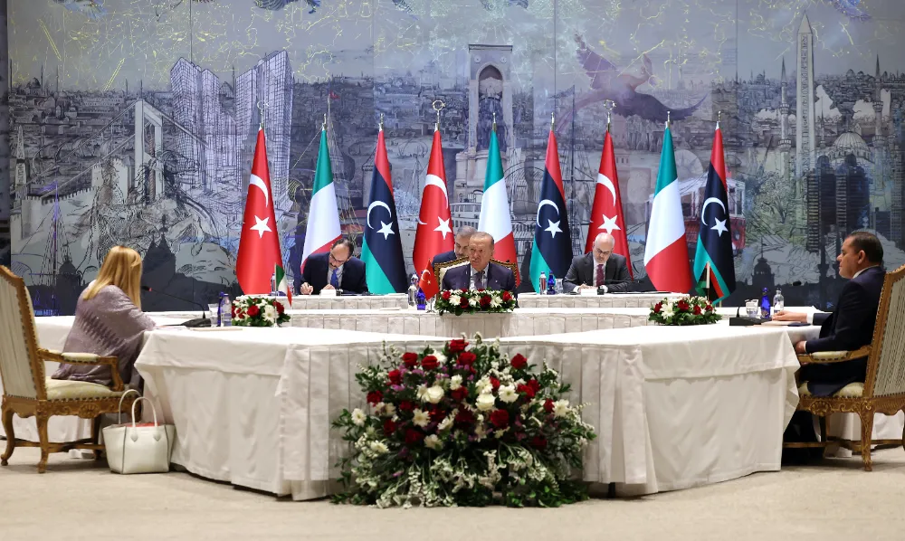 Cumhurbaşkanı Erdoğan, Meloni ve Dibeybe görüşmesi sona erdi 